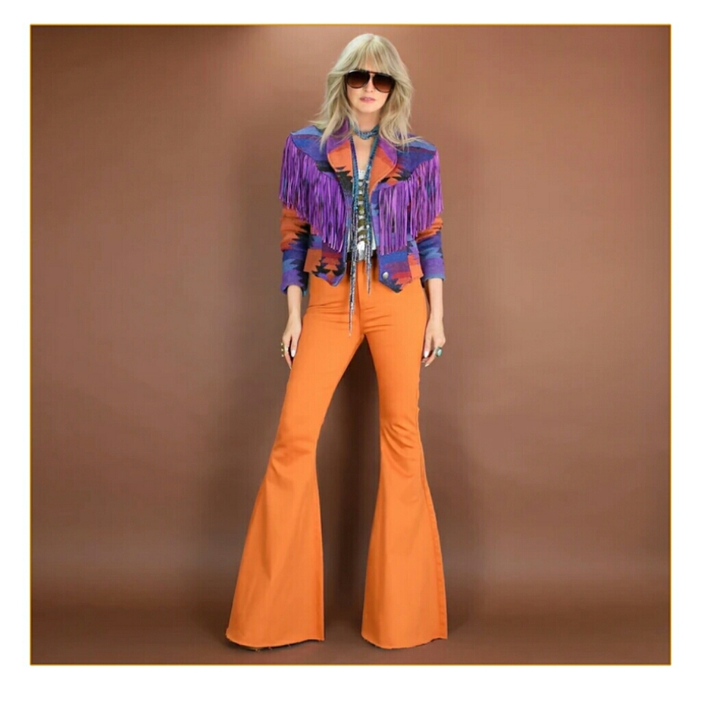 ***🚨ISO VTG Pioneer Wear Navajo Fringe Jacket